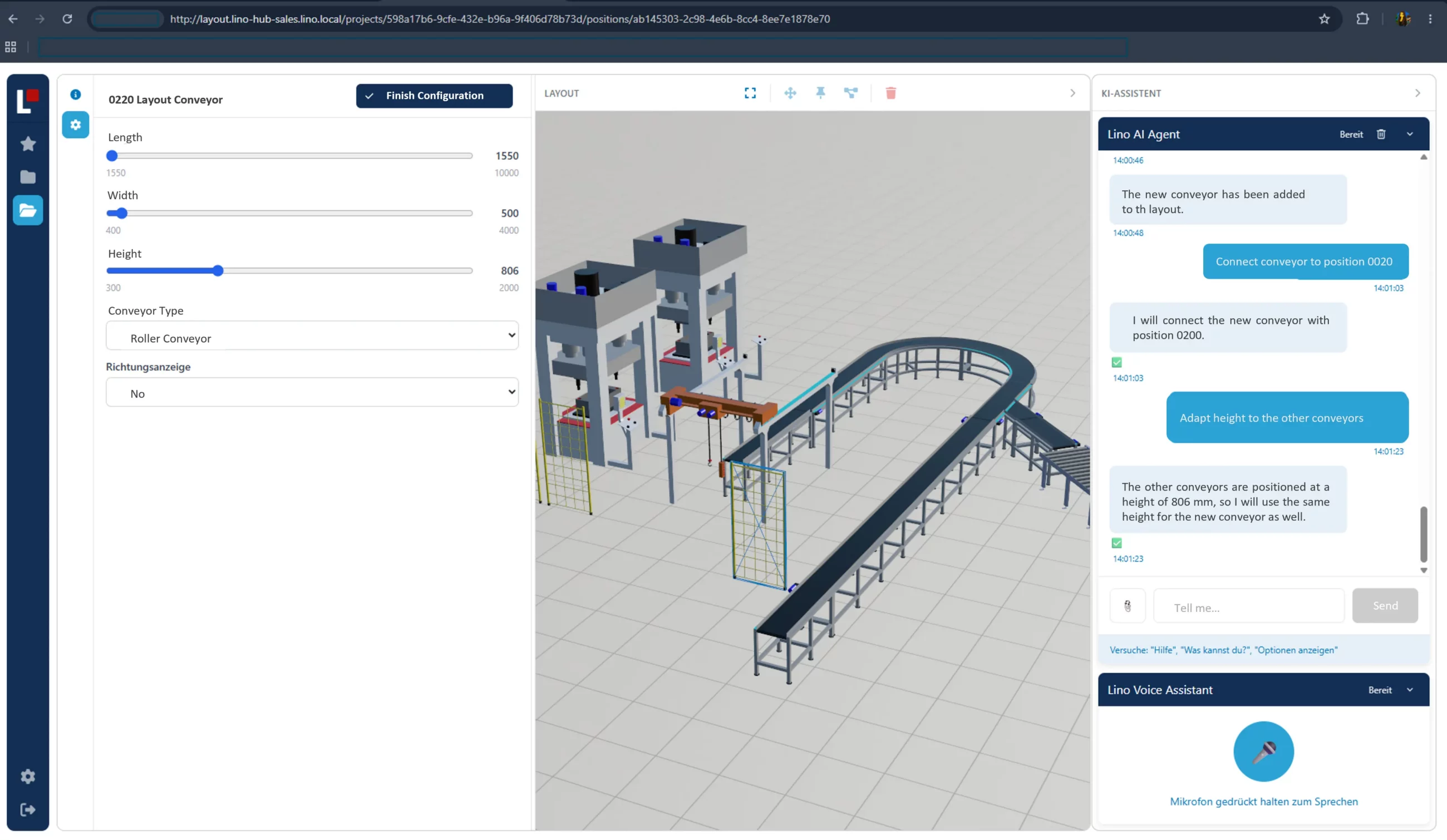 Lino hub 3D Layout