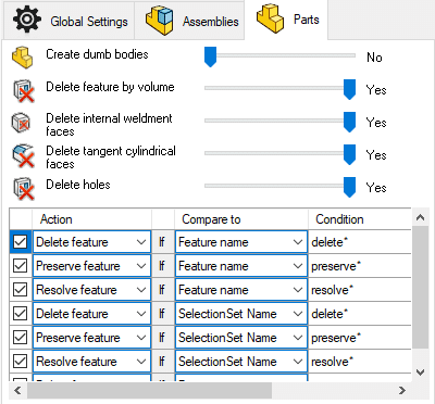 Lino-Simplify-Part-Settings